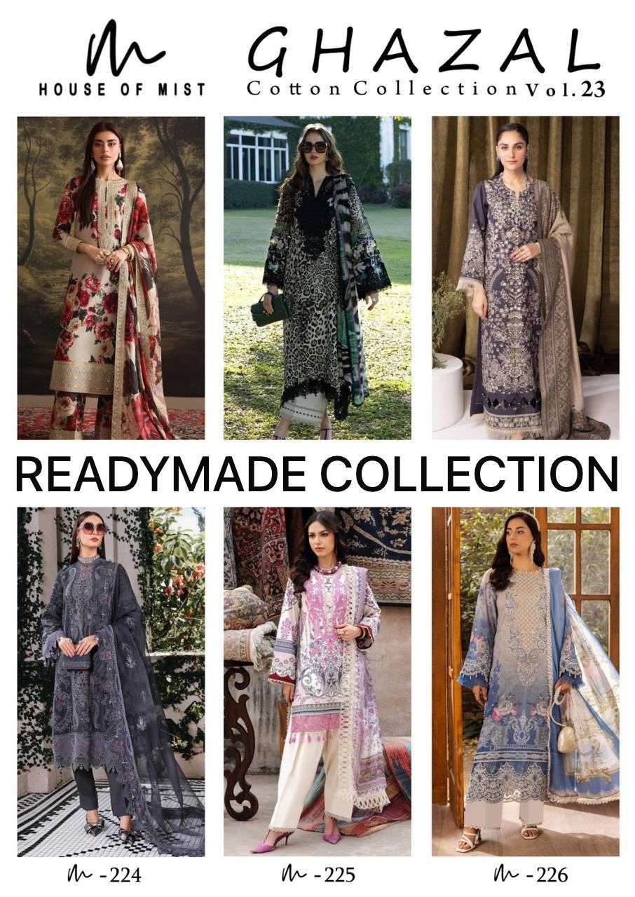 HOUSE OF MIST GHAZAL COTTON READY MADE COLLECTION VOL 23 
