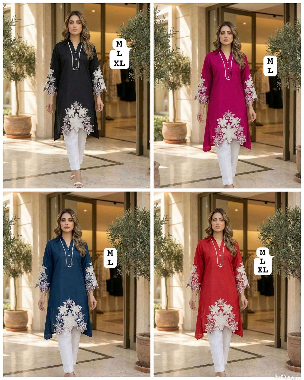 INLI THE STYLO 2.0 RAYON FANCY FANCY A LINE STYLE KURTI WITH PANT PAIR 