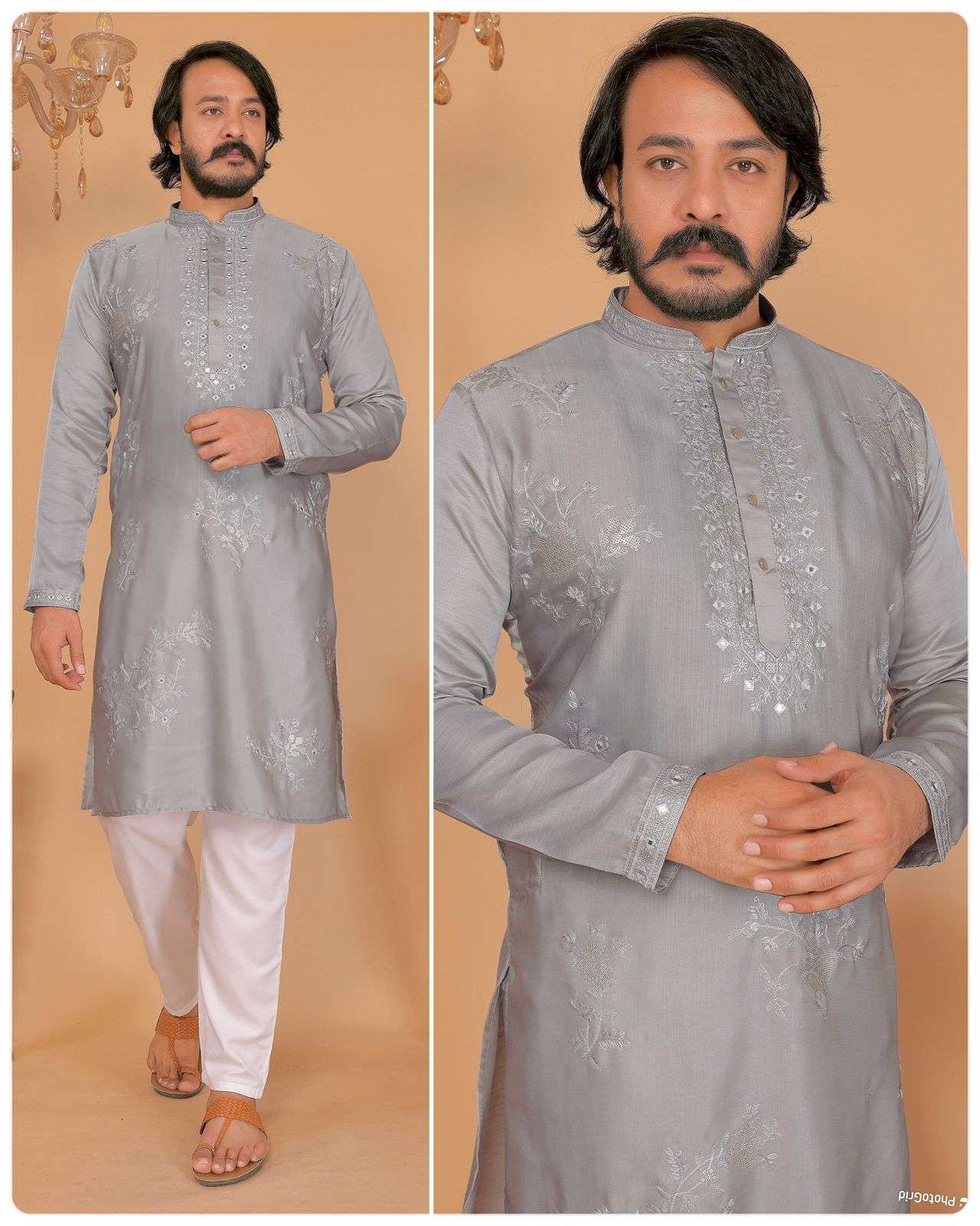 INLI UTSAV 11.0 SILK ETHNIC WEAR MENS KURTA WITH PYJAMA PAIR 