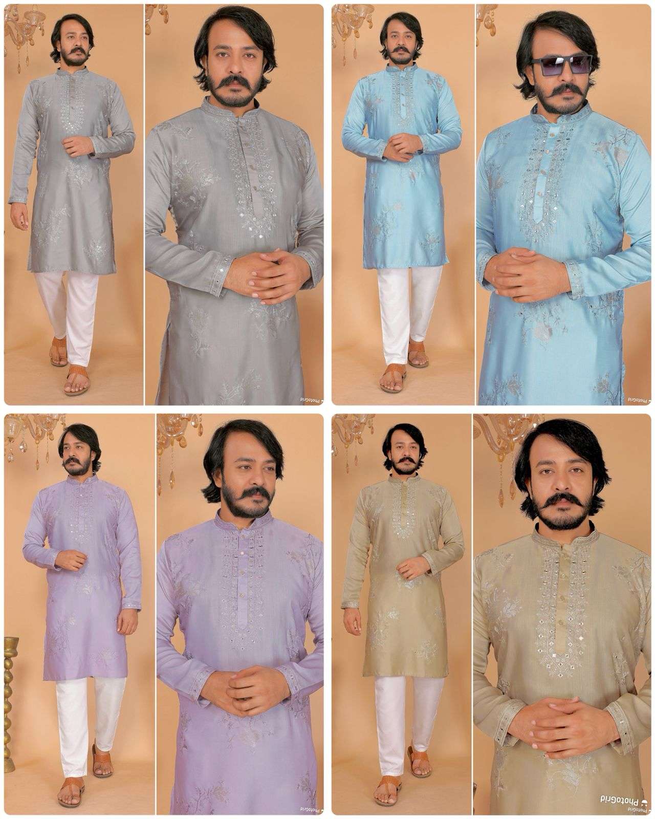 INLI UTSAV 11.0 SILK ETHNIC WEAR MENS KURTA WITH PYJAMA PAIR 