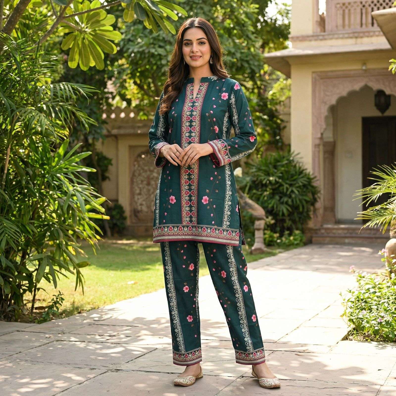 INLI VELORA VOGUE LINEN DIGITAL PRINT TURKISH STYLE CO-ORD SET