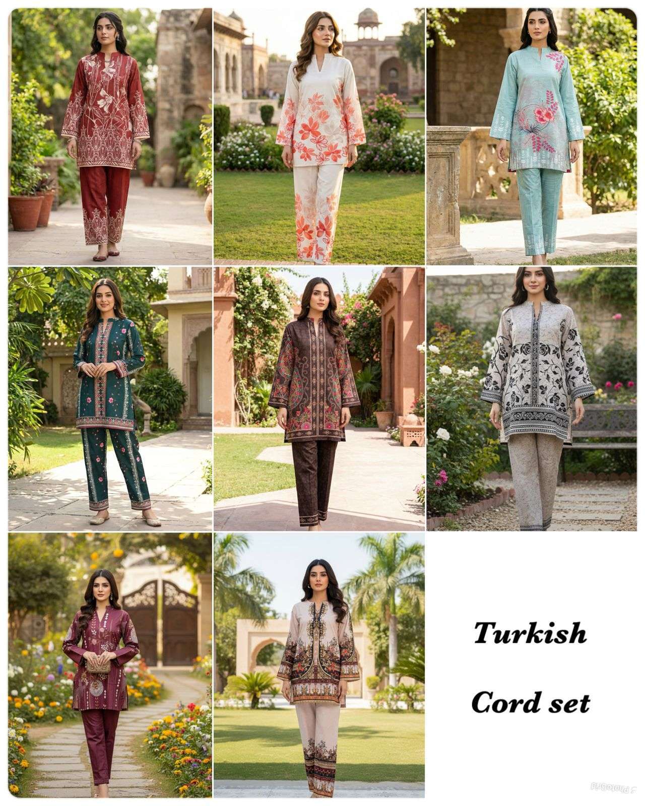 INLI VELORA VOGUE LINEN DIGITAL PRINT TURKISH STYLE CO-ORD SET