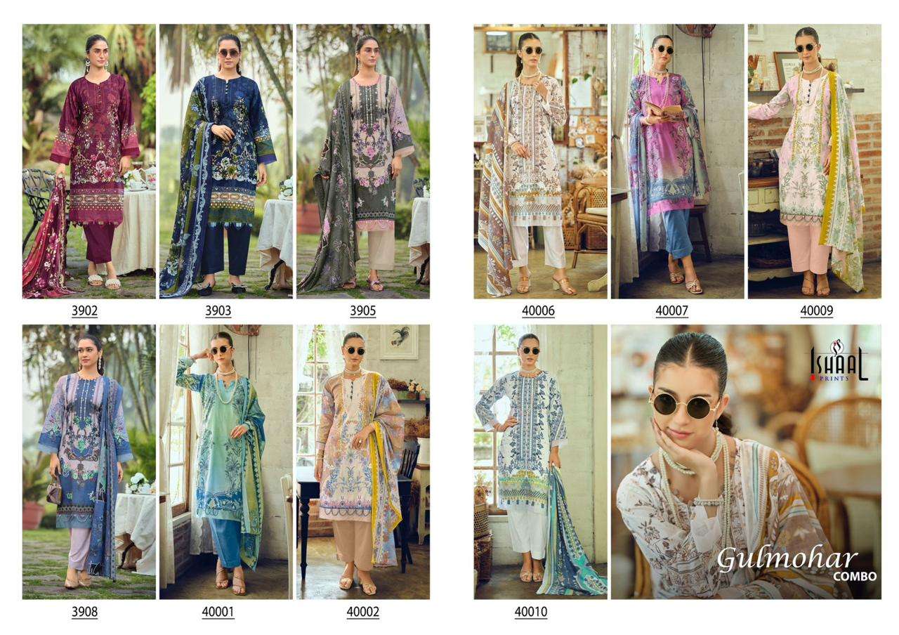 ISHAAL PRINTS GULMOHAR COMBO NEW DESIGNS LAWN COTTON DIGITAL PRINT SALWAR SUIT