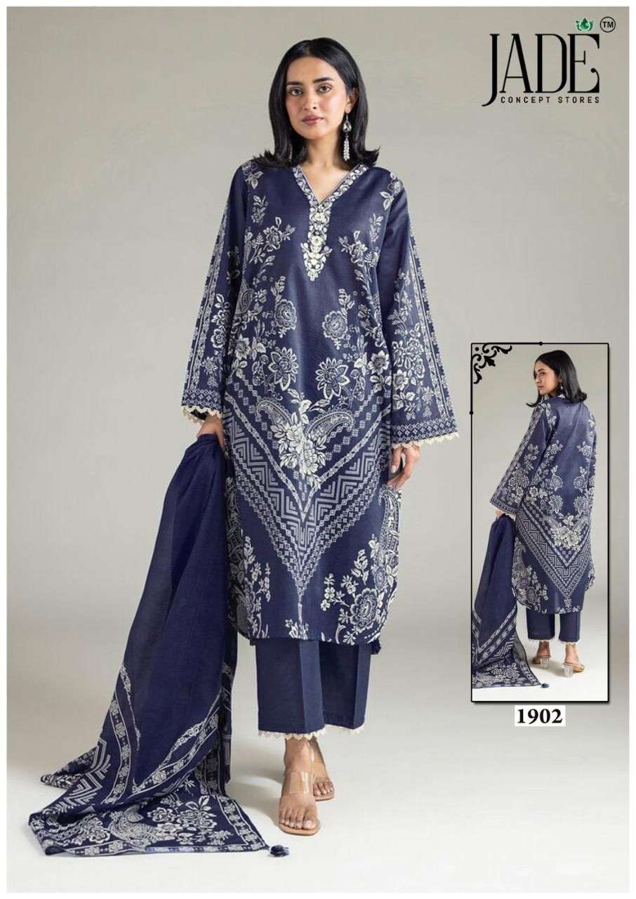 JADE BIN SAEED HEAVY COTTON LUXURY COLLECTION VOL 19 COTTON DIGITAL PRINTS SALWAR SUIT