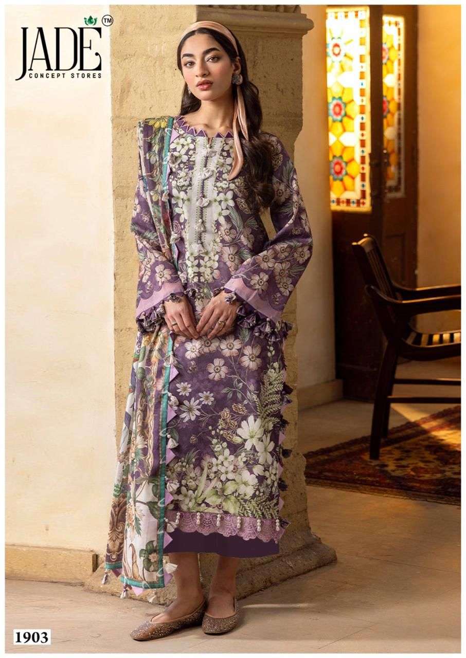 JADE BIN SAEED HEAVY COTTON LUXURY COLLECTION VOL 19 COTTON DIGITAL PRINTS SALWAR SUIT