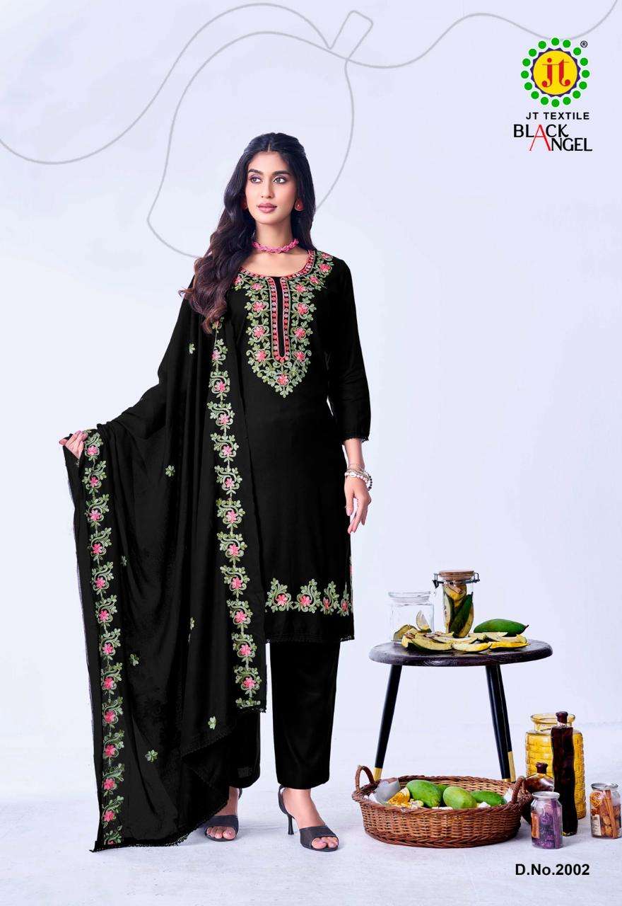 JT BLACK ANGEL VOL 2 RAYON PREMIUM WORKS LADIES SALWAR SUIT