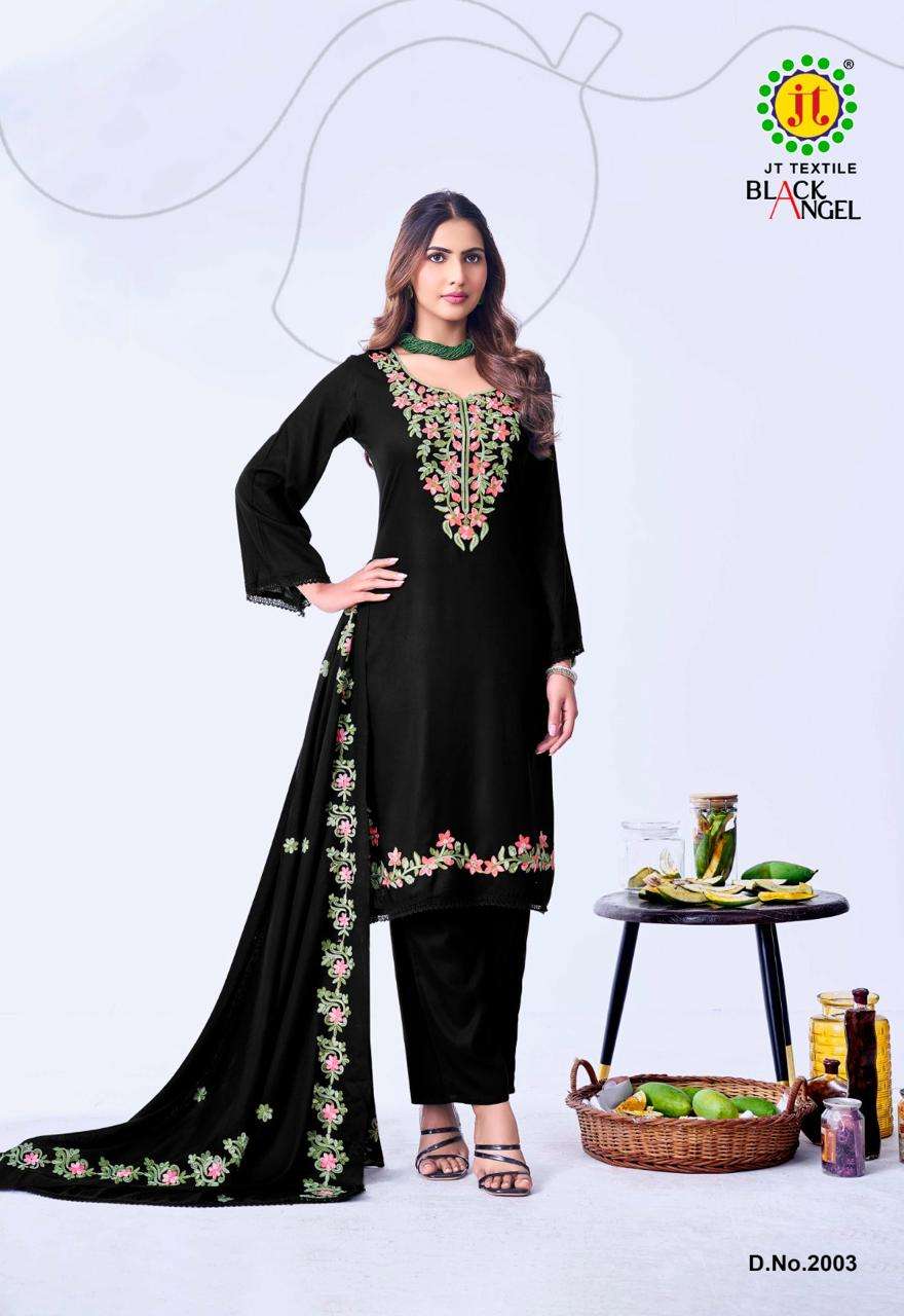 JT BLACK ANGEL VOL 2 RAYON PREMIUM WORKS LADIES SALWAR SUIT