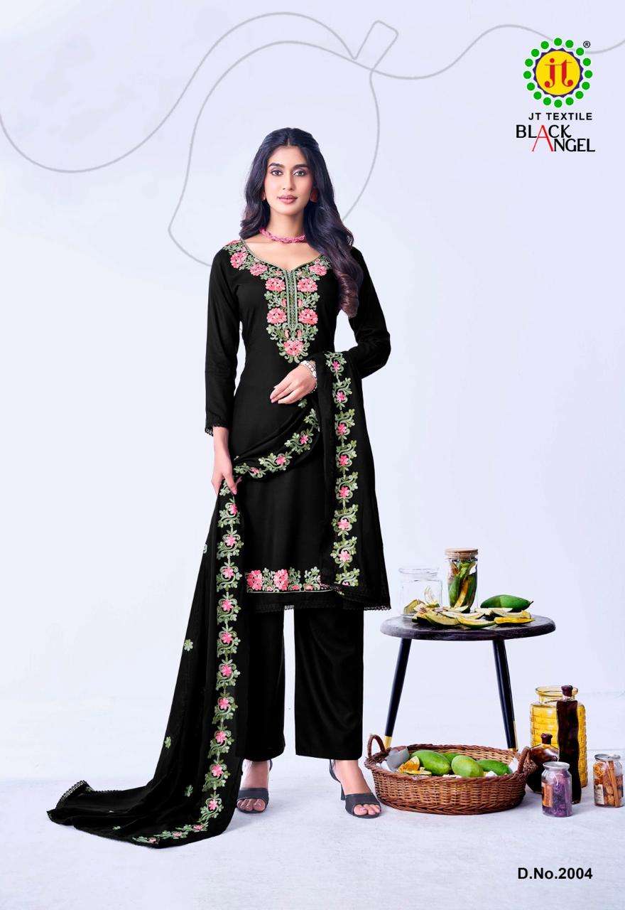 JT BLACK ANGEL VOL 2 RAYON PREMIUM WORKS LADIES SALWAR SUIT