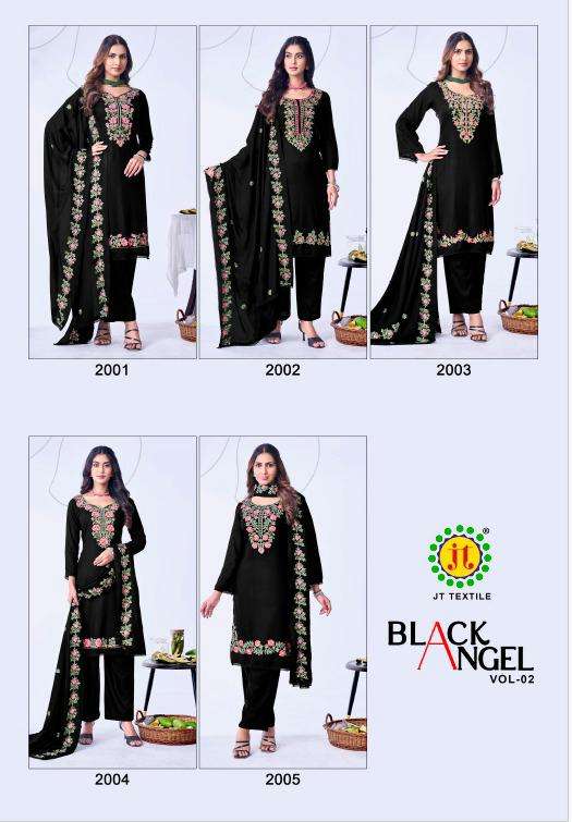 JT BLACK ANGEL VOL 2 RAYON PREMIUM WORKS LADIES SALWAR SUIT