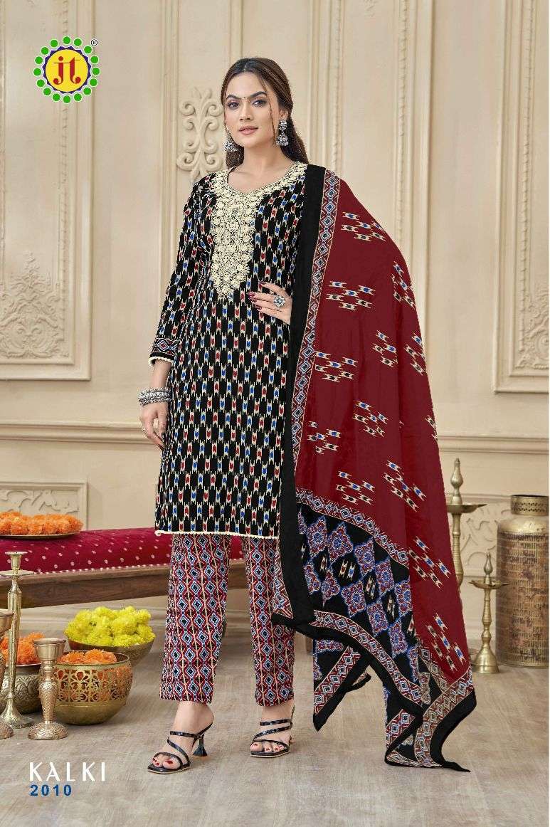 JT KALKI VOL 2 COTTON FANCY WORK LADIES SUIT