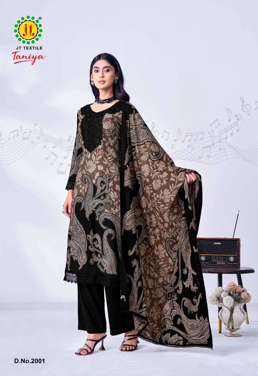 JT TANIYA VOL 2 RAYON FANCY WORKS LADIES SALWAR SUIT
