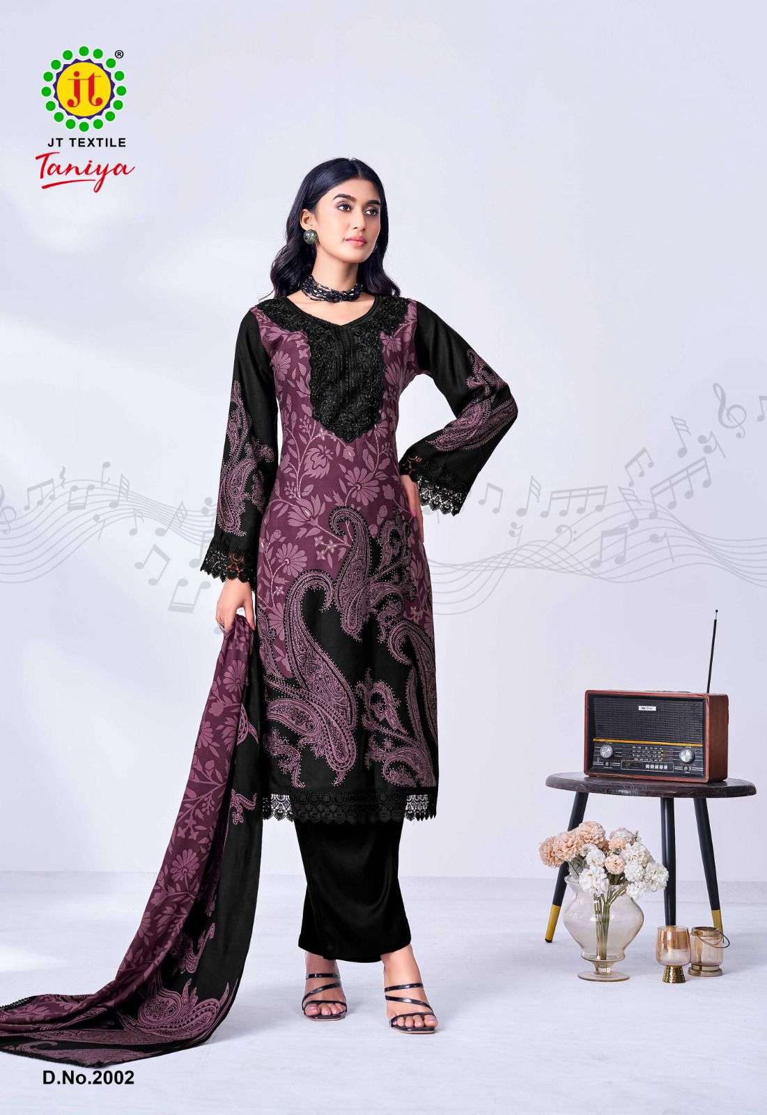 JT TANIYA VOL 2 RAYON FANCY WORKS LADIES SALWAR SUIT