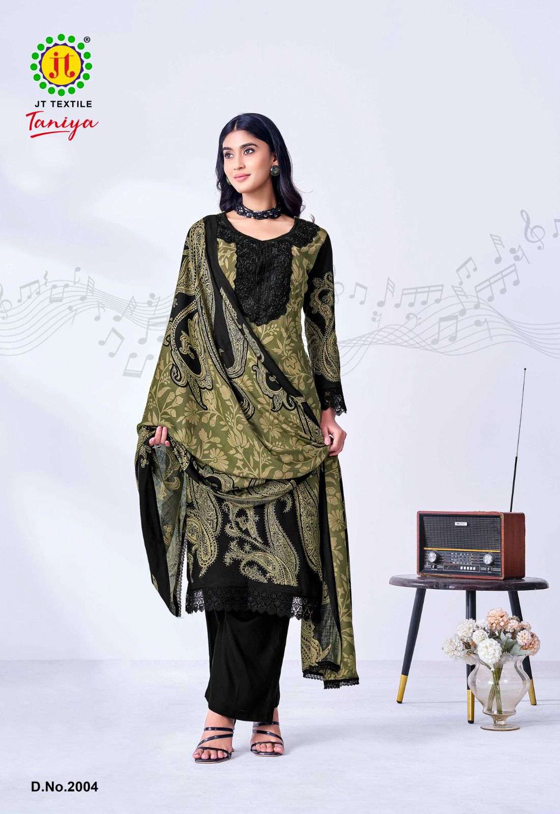JT TANIYA VOL 2 RAYON FANCY WORKS LADIES SALWAR SUIT