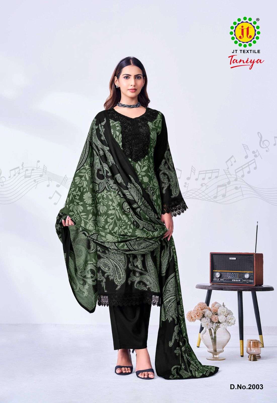JT TANIYA VOL 2 RAYON FANCY WORKS LADIES SALWAR SUIT