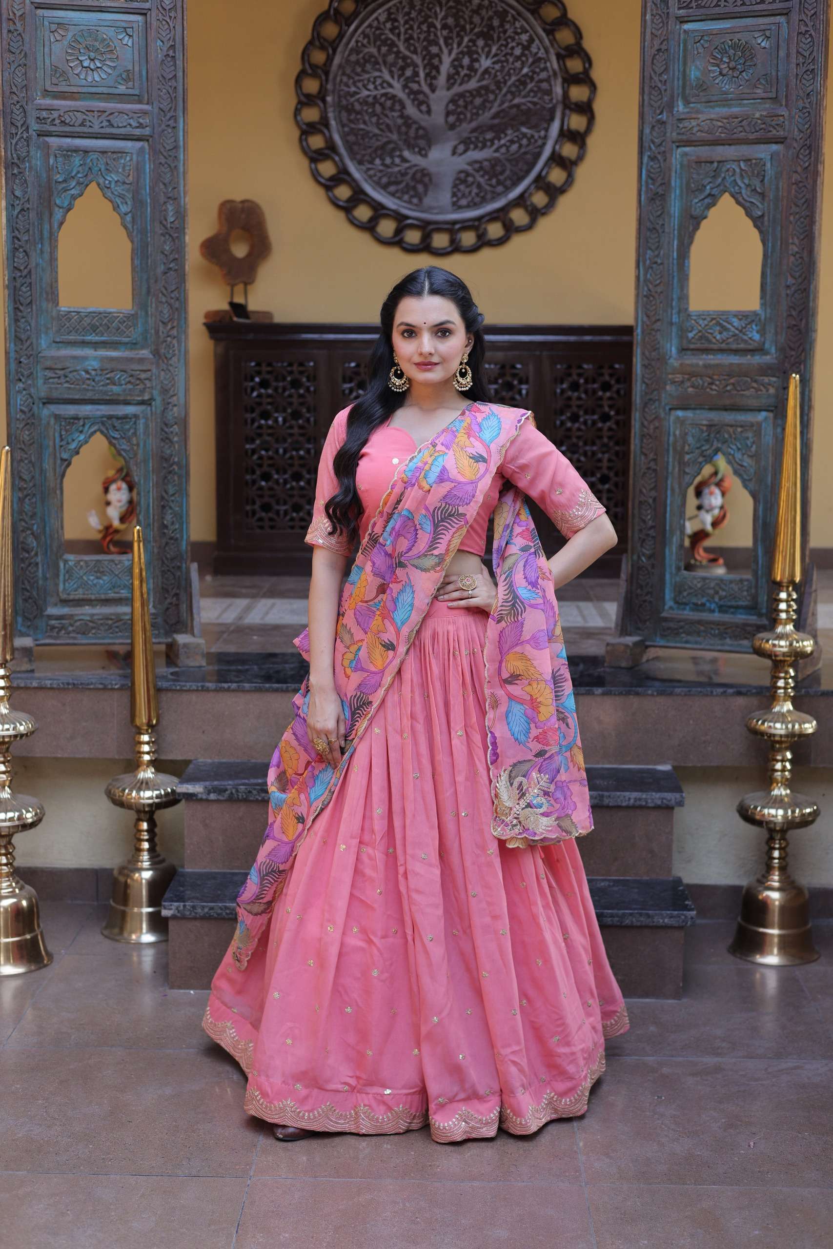 KA 5069 SILK DESIGNER WORK PARTY WEAR LEHENGA CHOLI COLLECTION