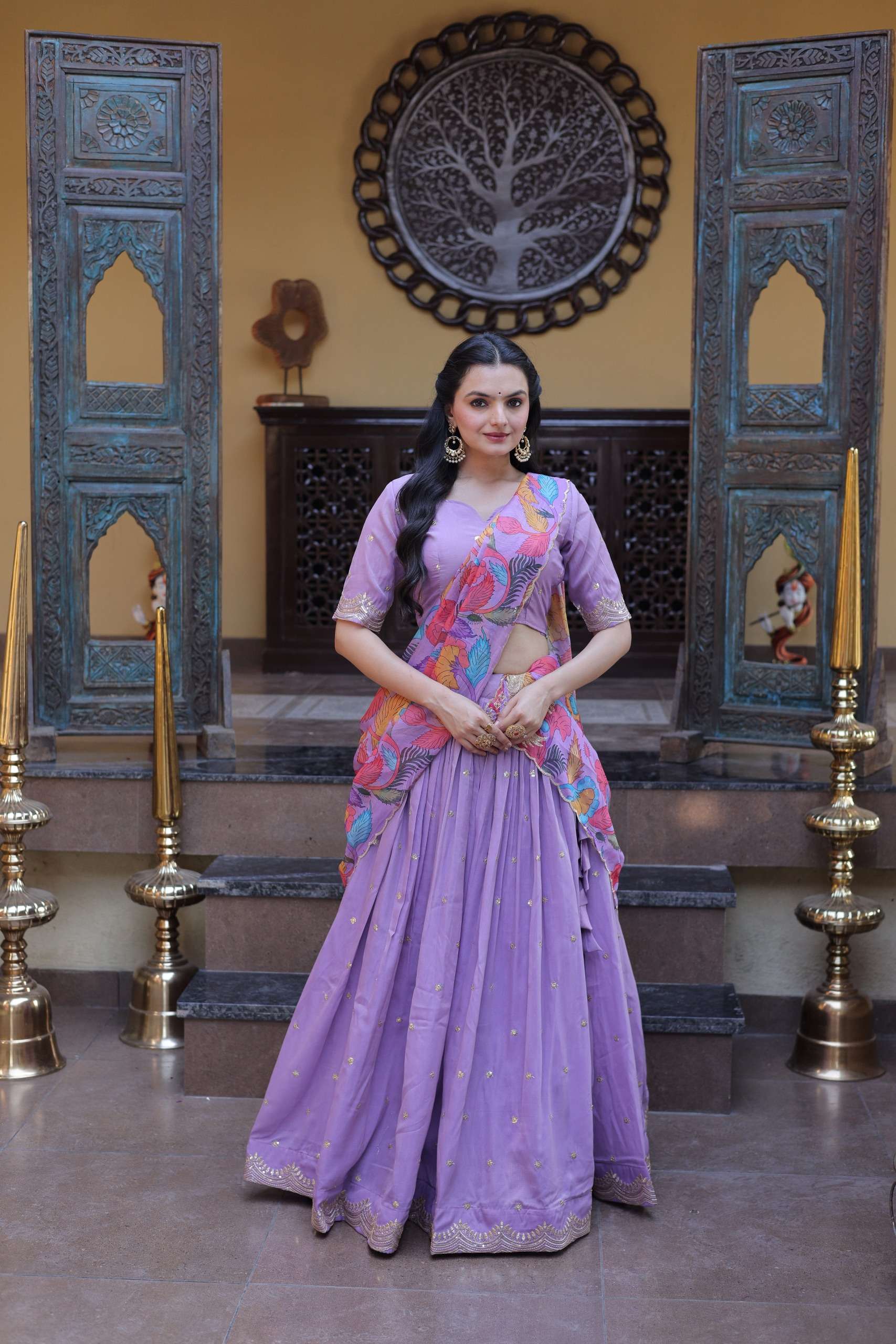 KA 5069 SILK DESIGNER WORK PARTY WEAR LEHENGA CHOLI COLLECTION