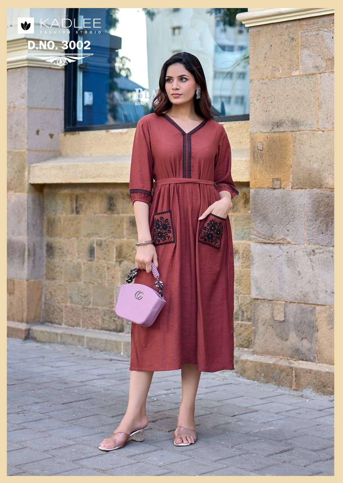 KADLEE FASHION ALEENA VISCOSE PREETY LOOK DESIGNER LADIES ONE PIECE GOWN DRESS 