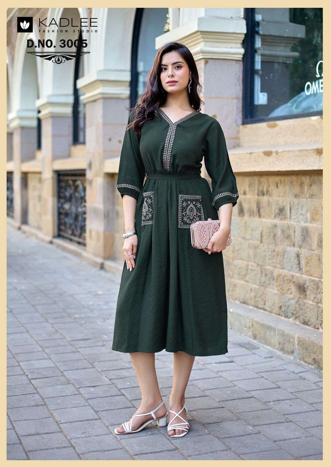 KADLEE FASHION ALEENA VISCOSE PREETY LOOK DESIGNER LADIES ONE PIECE GOWN DRESS 