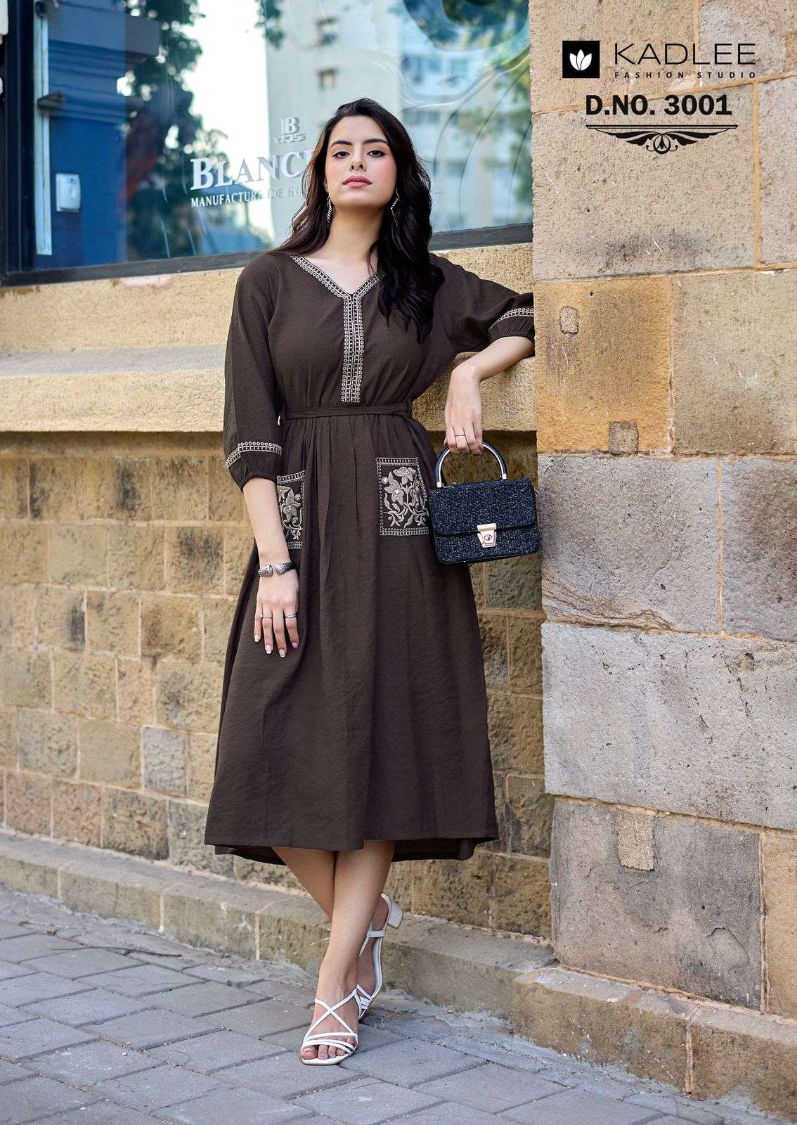 KADLEE FASHION ALEENA VISCOSE PREETY LOOK DESIGNER LADIES ONE PIECE GOWN DRESS 