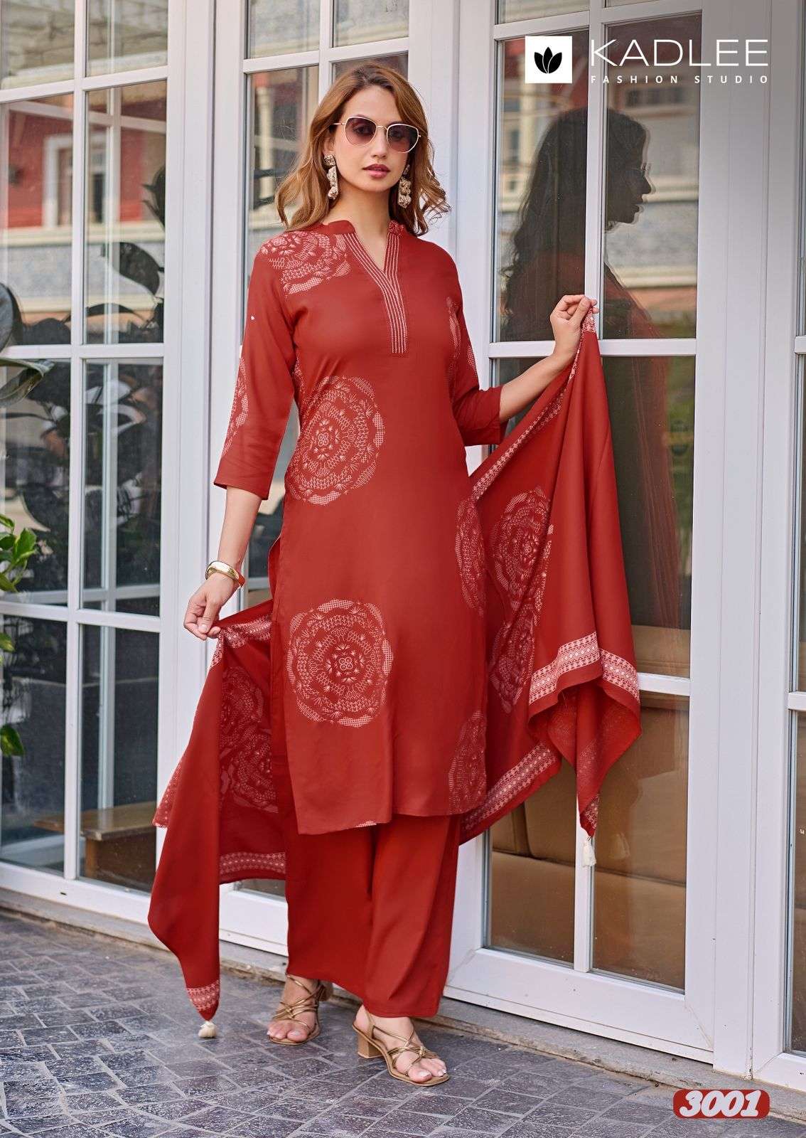 KADLEE FASHION KASTURAM RAYON FANCY WORKS LADIES 3PCS SET COLLECTION 