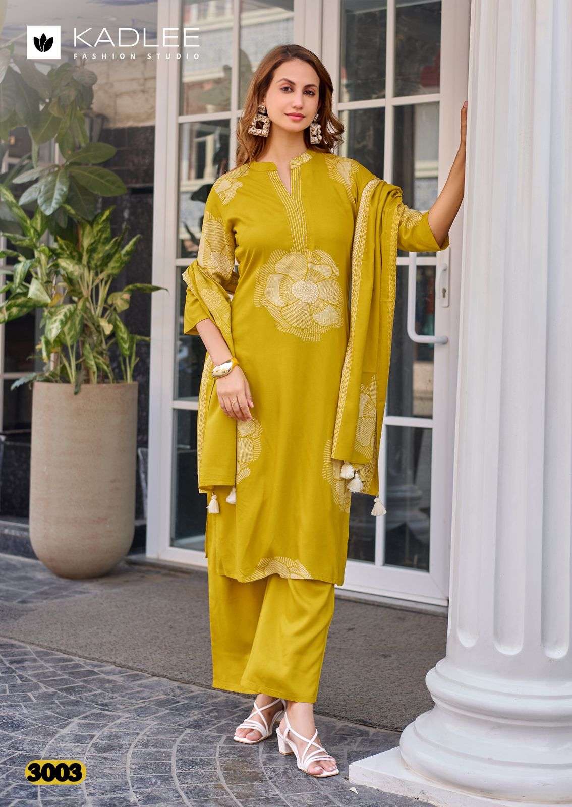 KADLEE FASHION KASTURAM RAYON FANCY WORKS LADIES 3PCS SET COLLECTION 