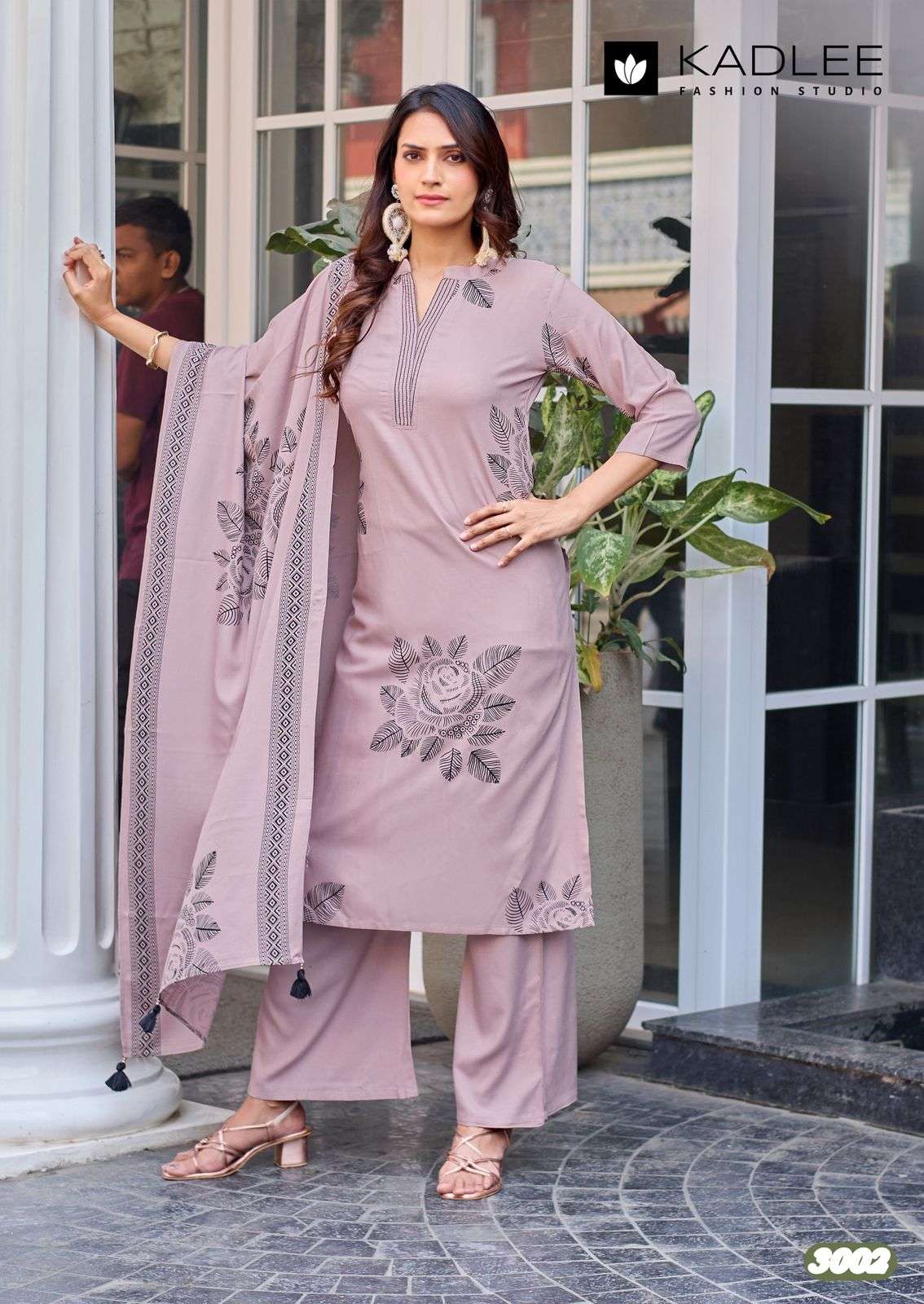 KADLEE FASHION KASTURAM RAYON FANCY WORKS LADIES 3PCS SET COLLECTION 