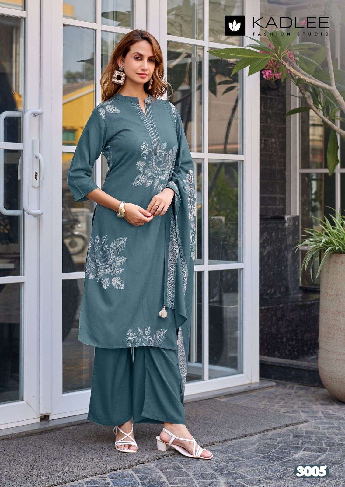 KADLEE FASHION KASTURAM RAYON FANCY WORKS LADIES 3PCS SET COLLECTION 