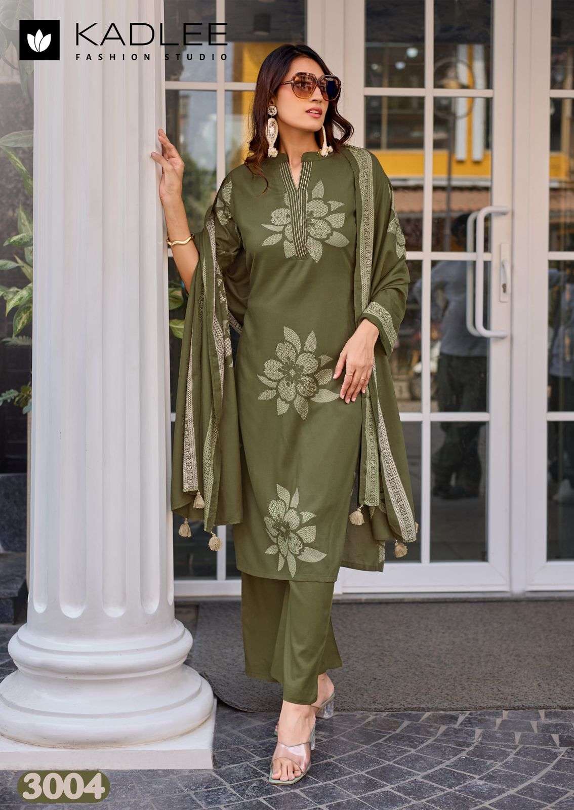 KADLEE FASHION KASTURAM RAYON FANCY WORKS LADIES 3PCS SET COLLECTION 
