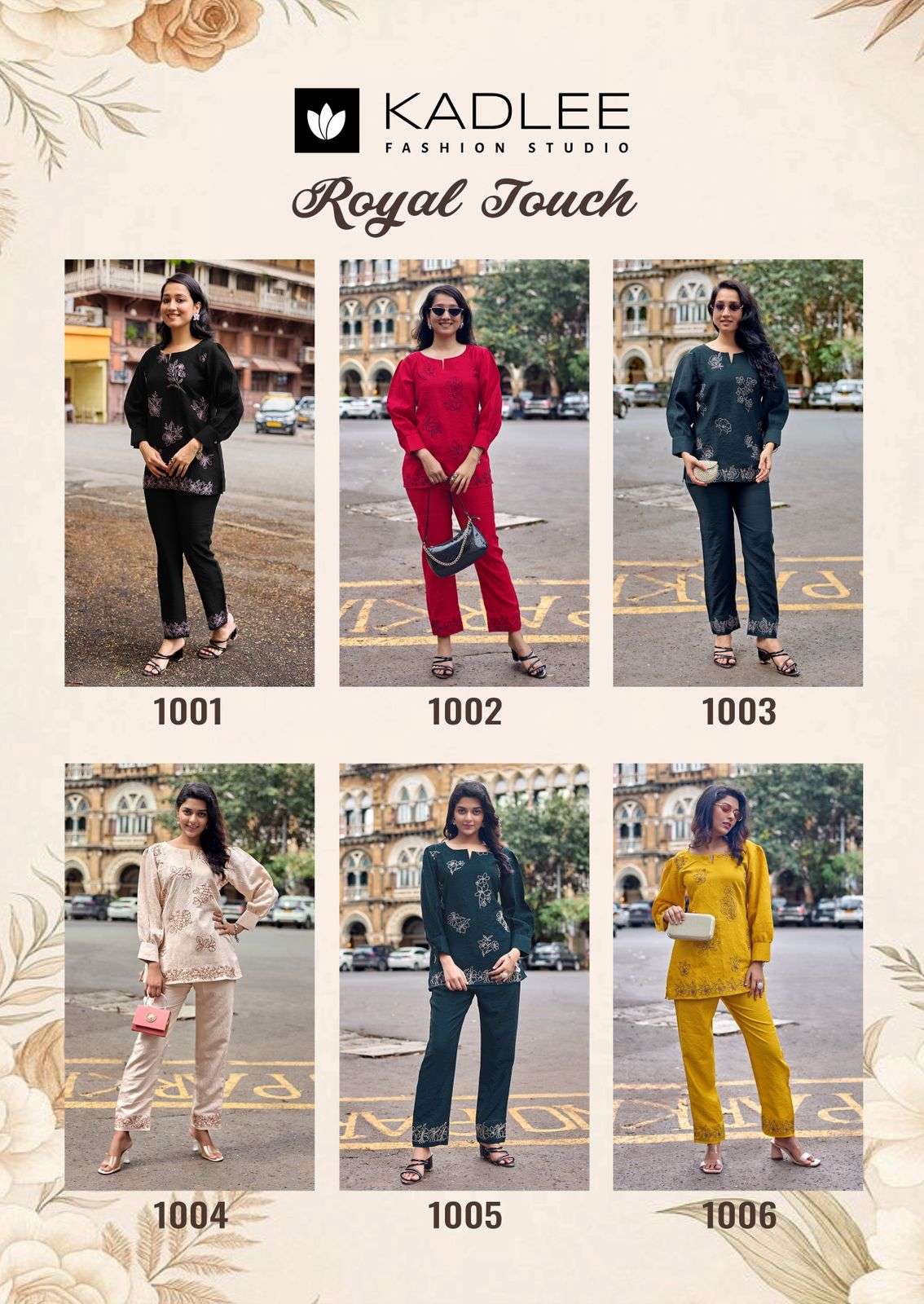 KADLEE FASHION ROYAL TOUCH VISCOSE FANCY WORKS LADIES TOP WITH BOTTOM PAIR 