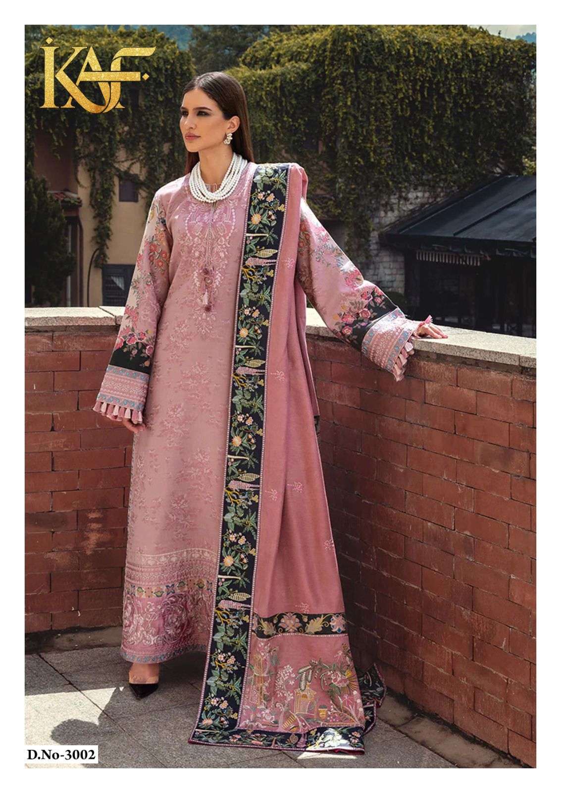 KAF FABRIC EVAYRA GULAAL LUXURY LAWN COLLECTION VOL 3 DIGITAL PRINT COTTON SALWAR SUIT