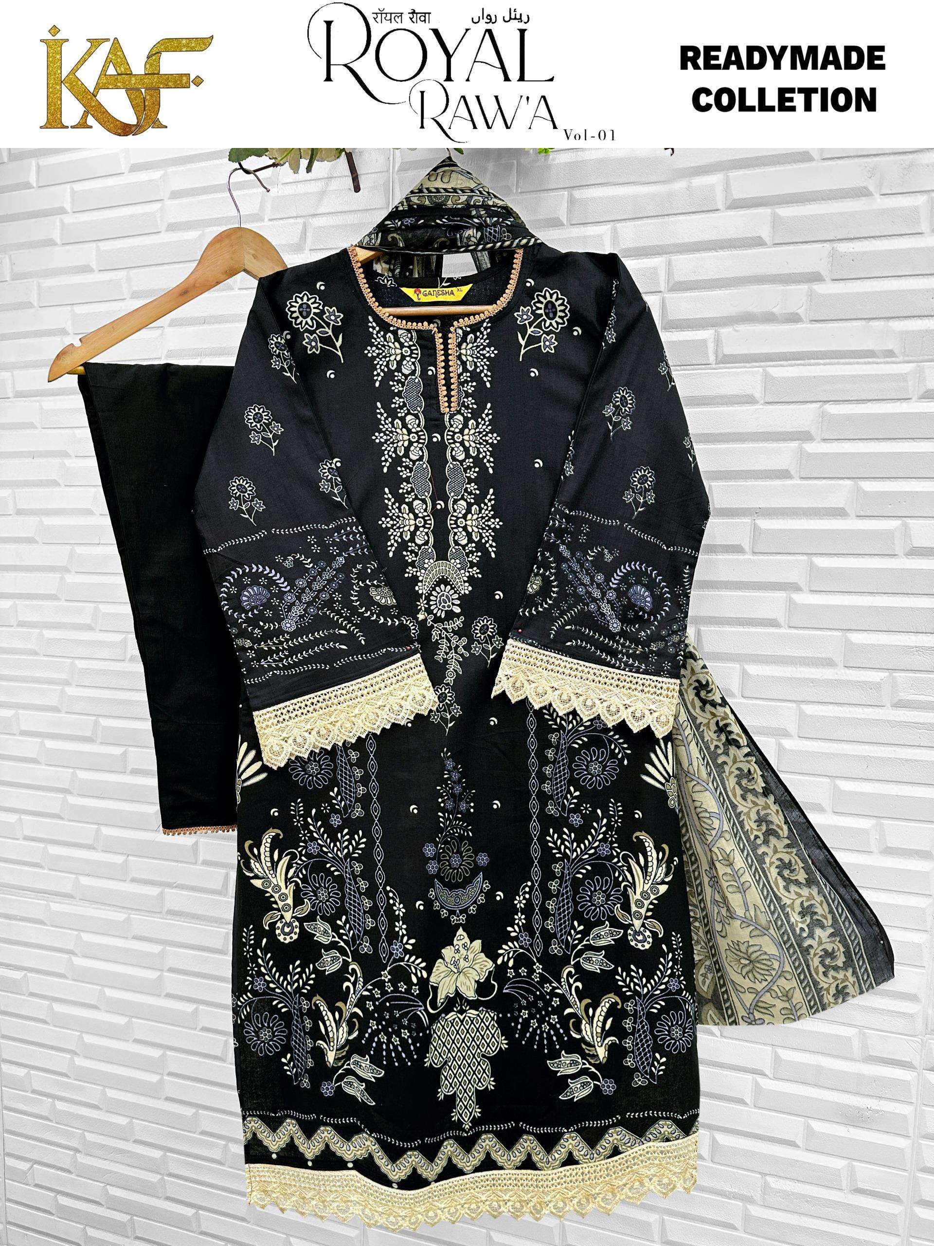 KAF FABRIC ROYAL RAWA VOL 1 READY MADE COLLECTION 