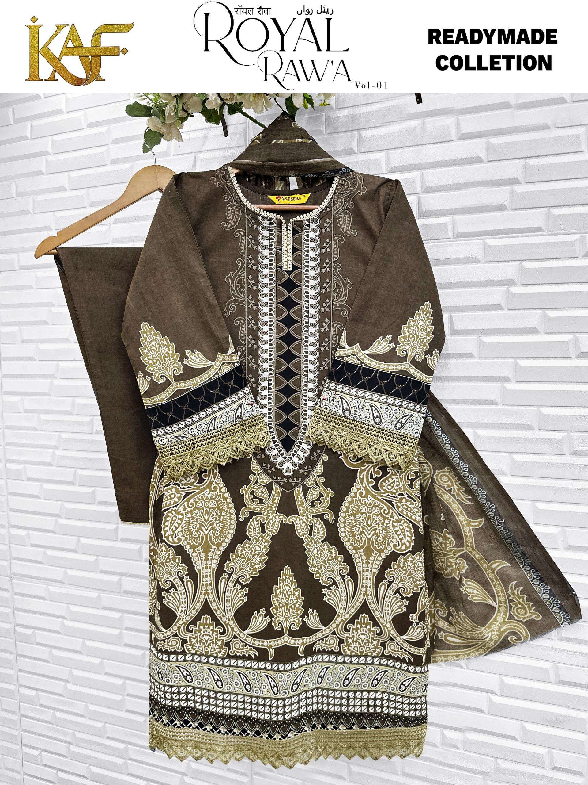 KAF FABRIC ROYAL RAWA VOL 1 READY MADE COLLECTION 