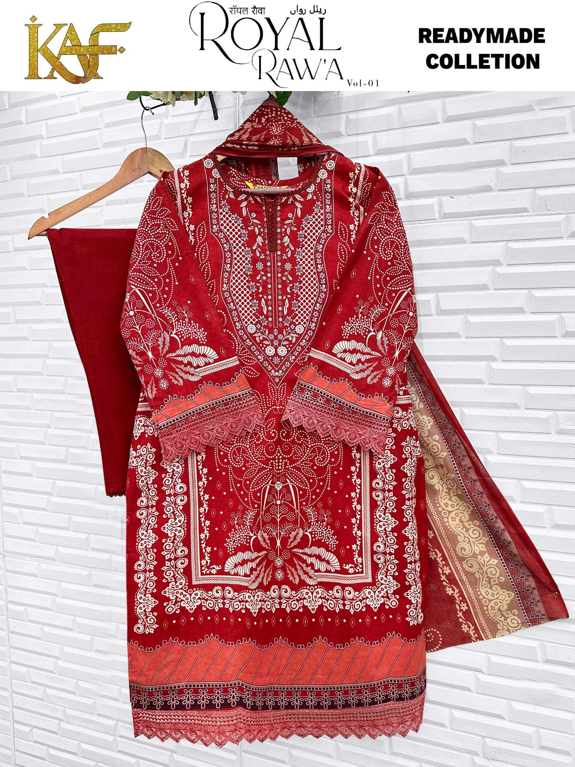 KAF FABRIC ROYAL RAWA VOL 1 READY MADE COLLECTION 