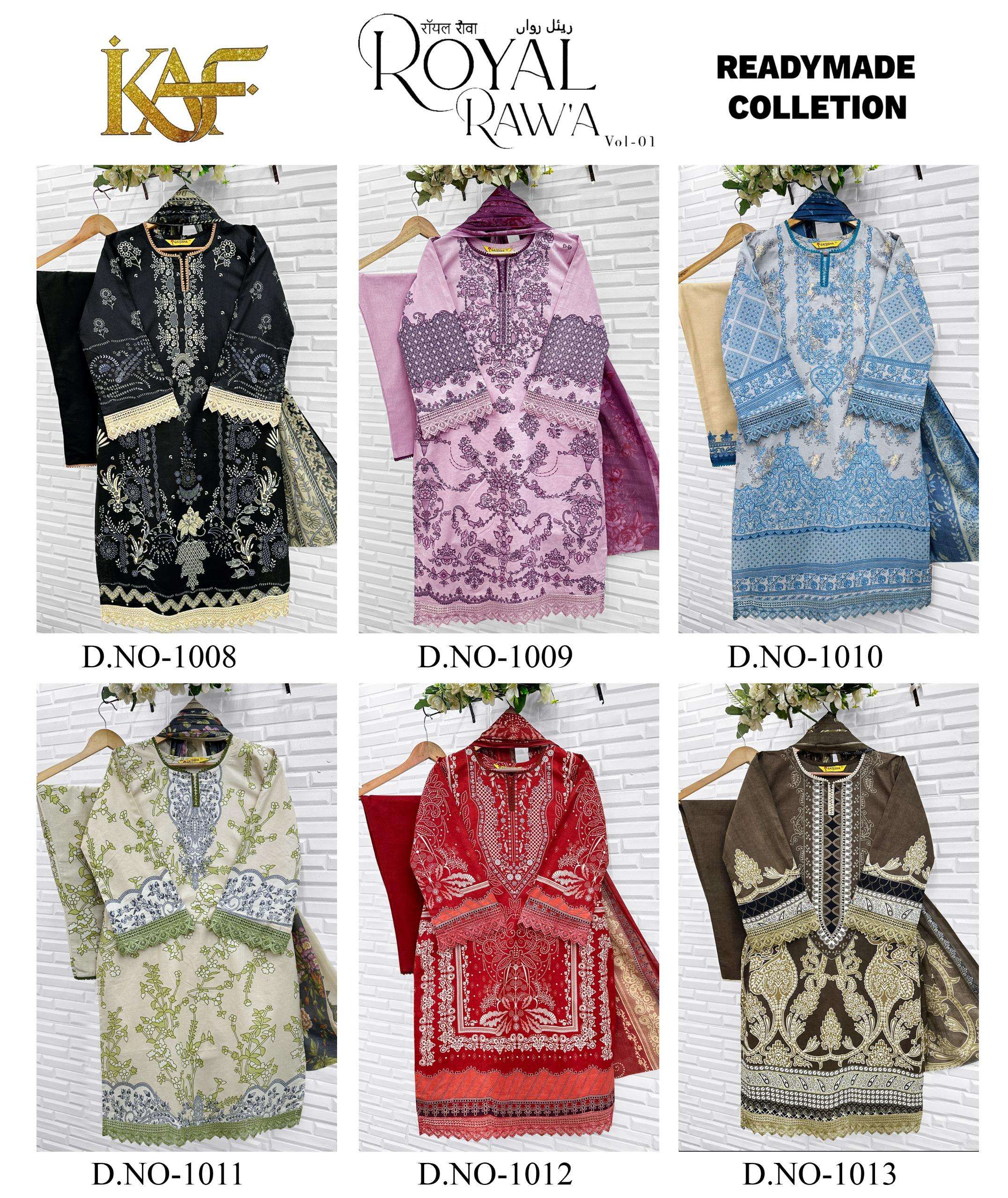 KAF FABRIC ROYAL RAWA VOL 1 READY MADE COLLECTION 