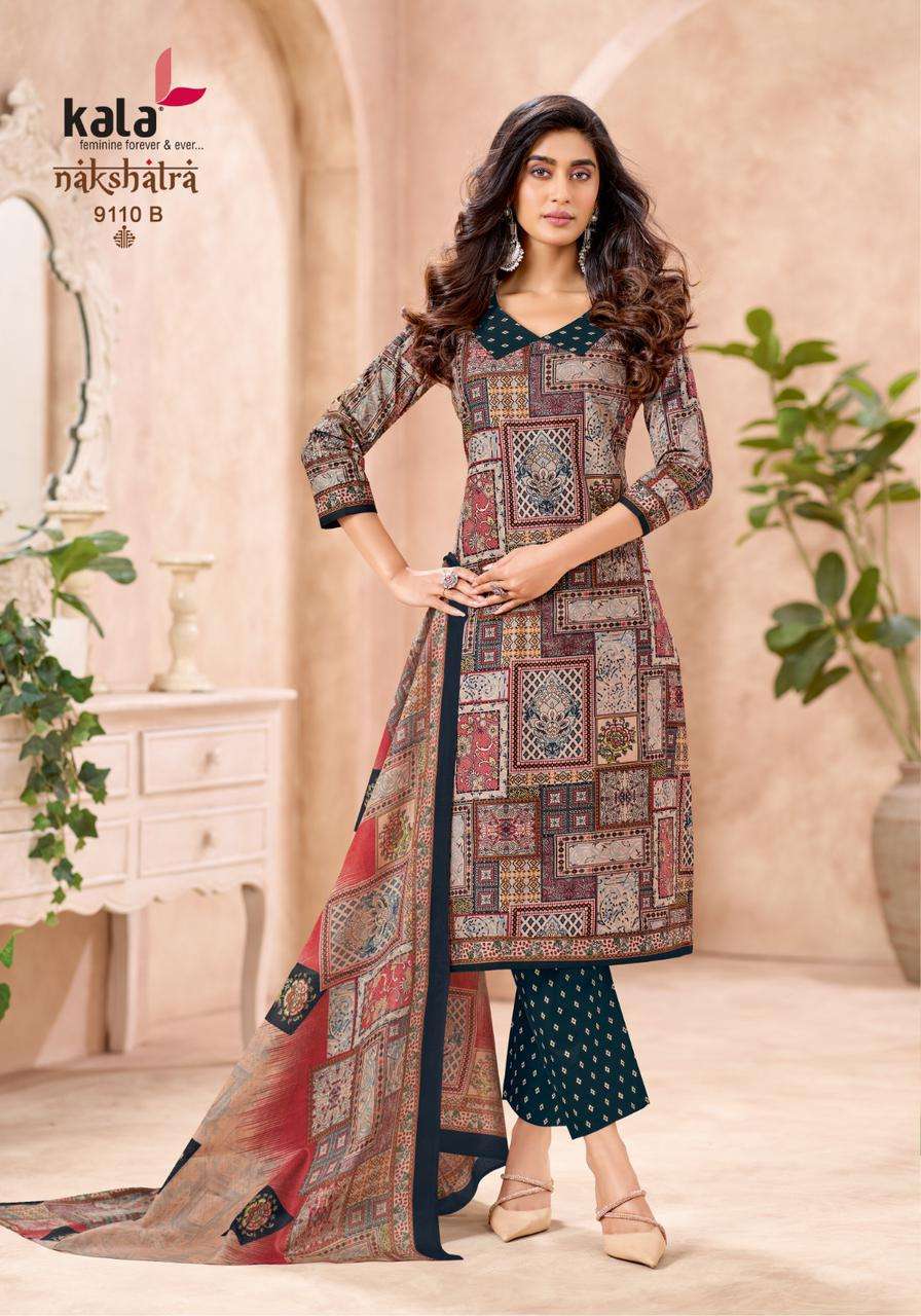 KALA FASHION NAKSHATRA VOL 5 COTTON PRINTED LADIES DRESS