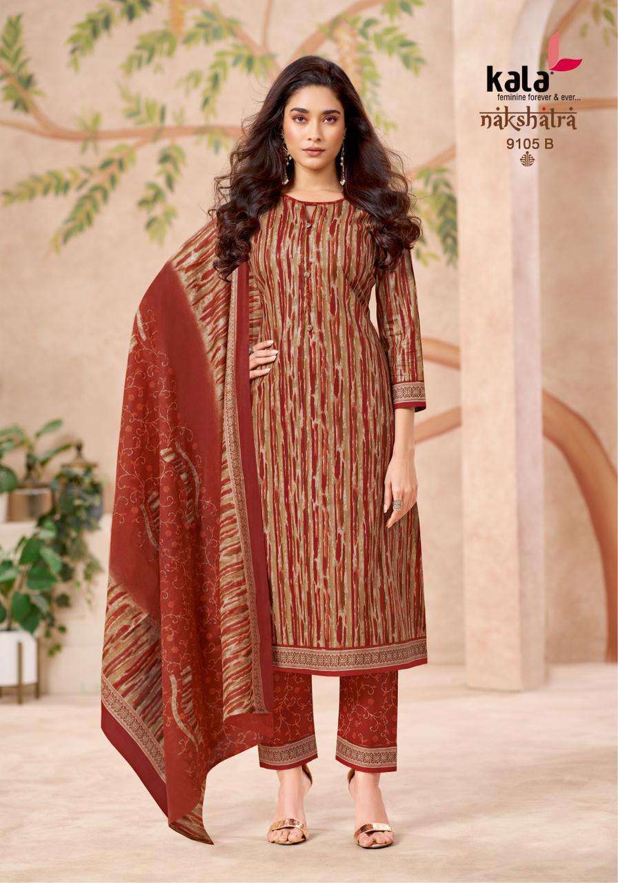 KALA FASHION NAKSHATRA VOL 5 COTTON PRINTED LADIES DRESS
