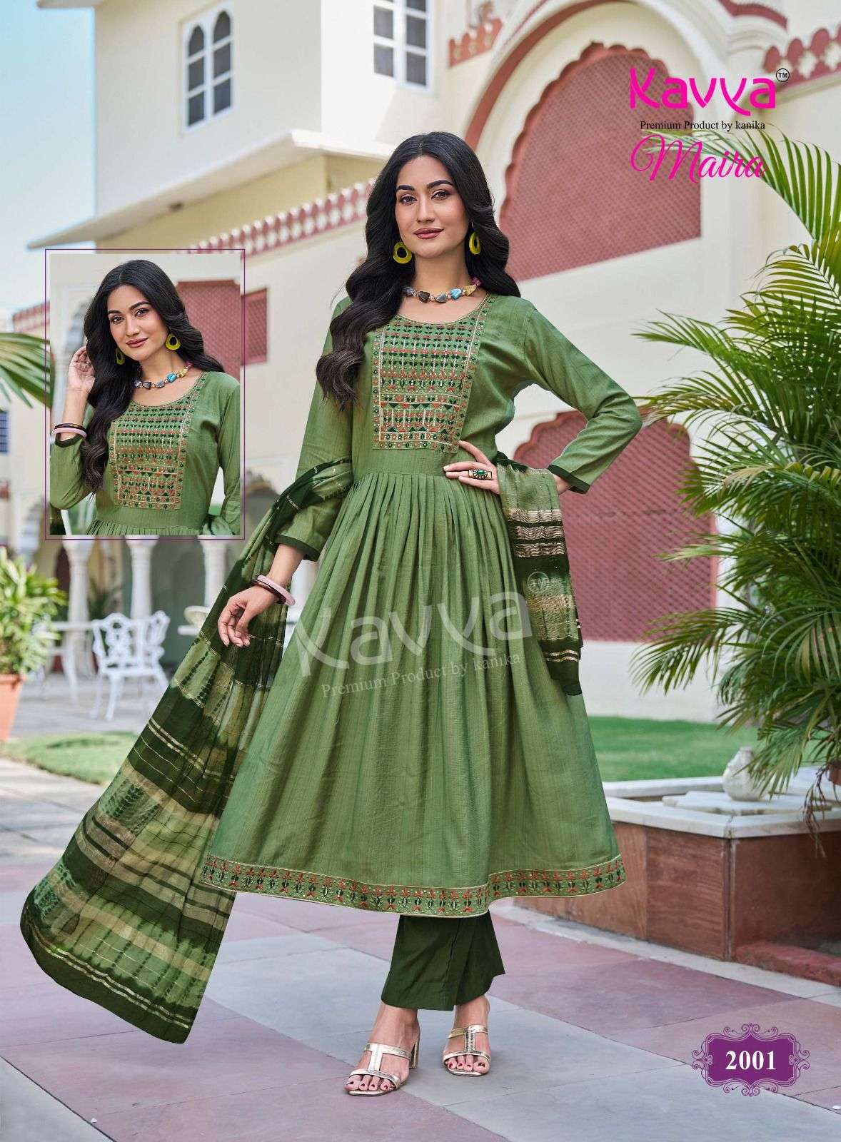 KAVYA MAIRA VOL 2 FANCY UMBRELLA CUT STYLE LADIES 3PCS SET COLLECTION 