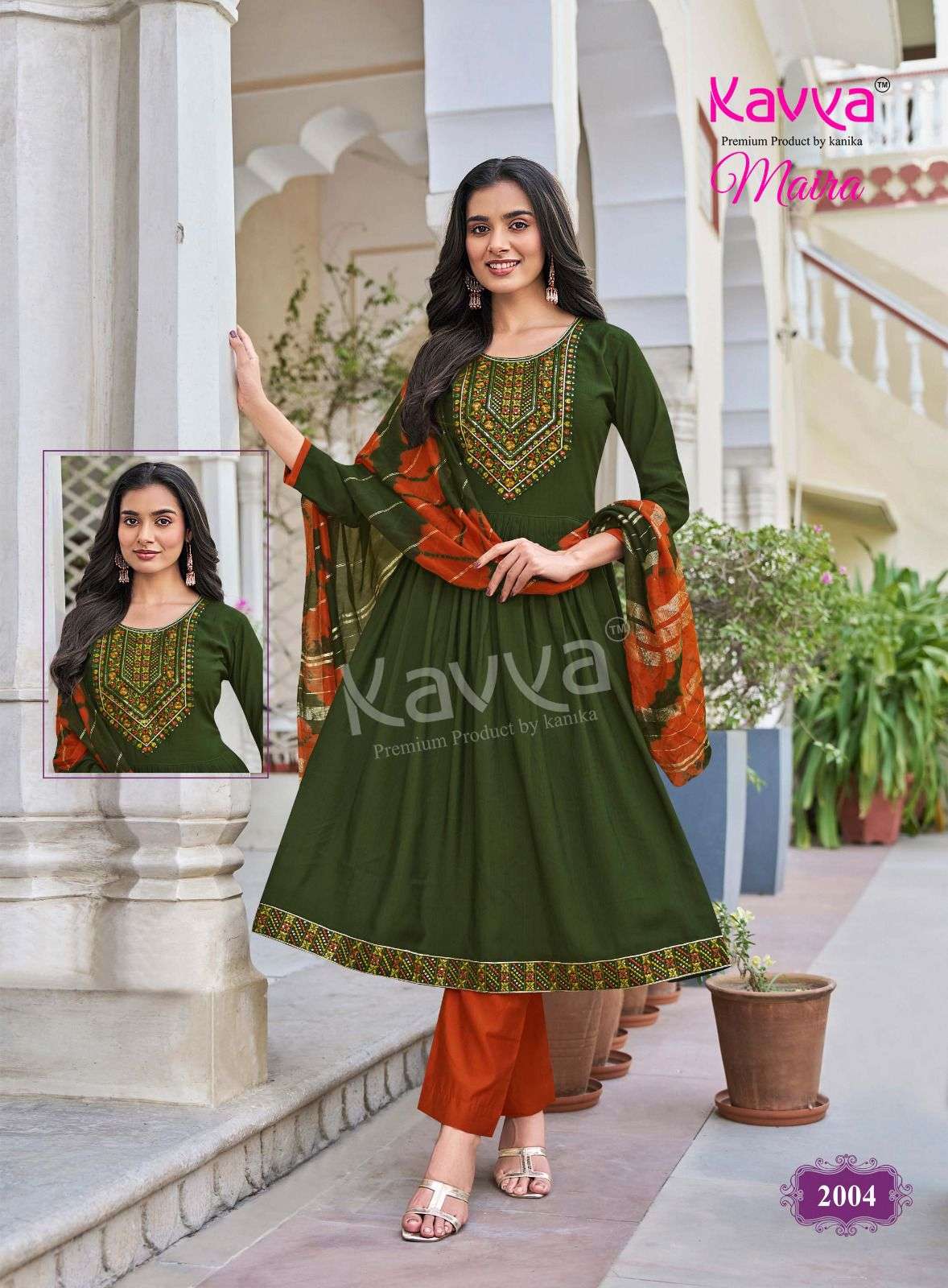 KAVYA MAIRA VOL 2 FANCY UMBRELLA CUT STYLE LADIES 3PCS SET COLLECTION 