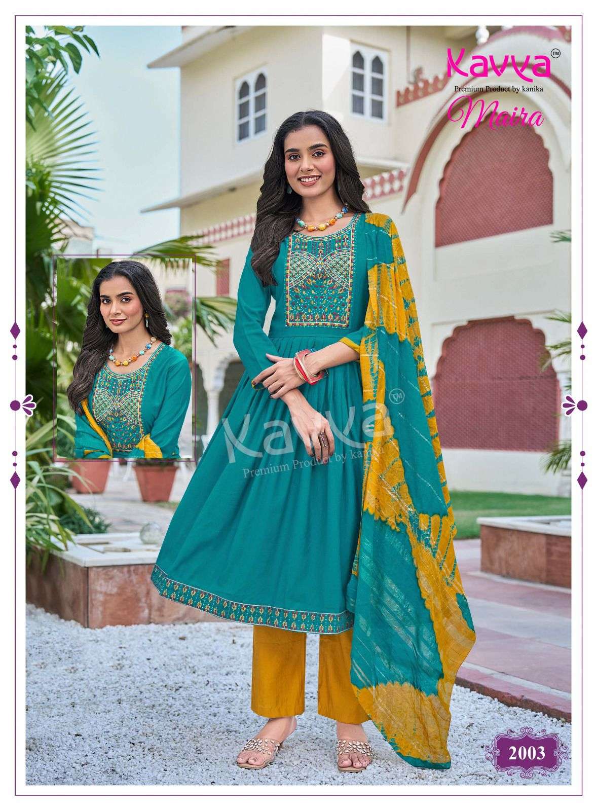 KAVYA MAIRA VOL 2 FANCY UMBRELLA CUT STYLE LADIES 3PCS SET COLLECTION 