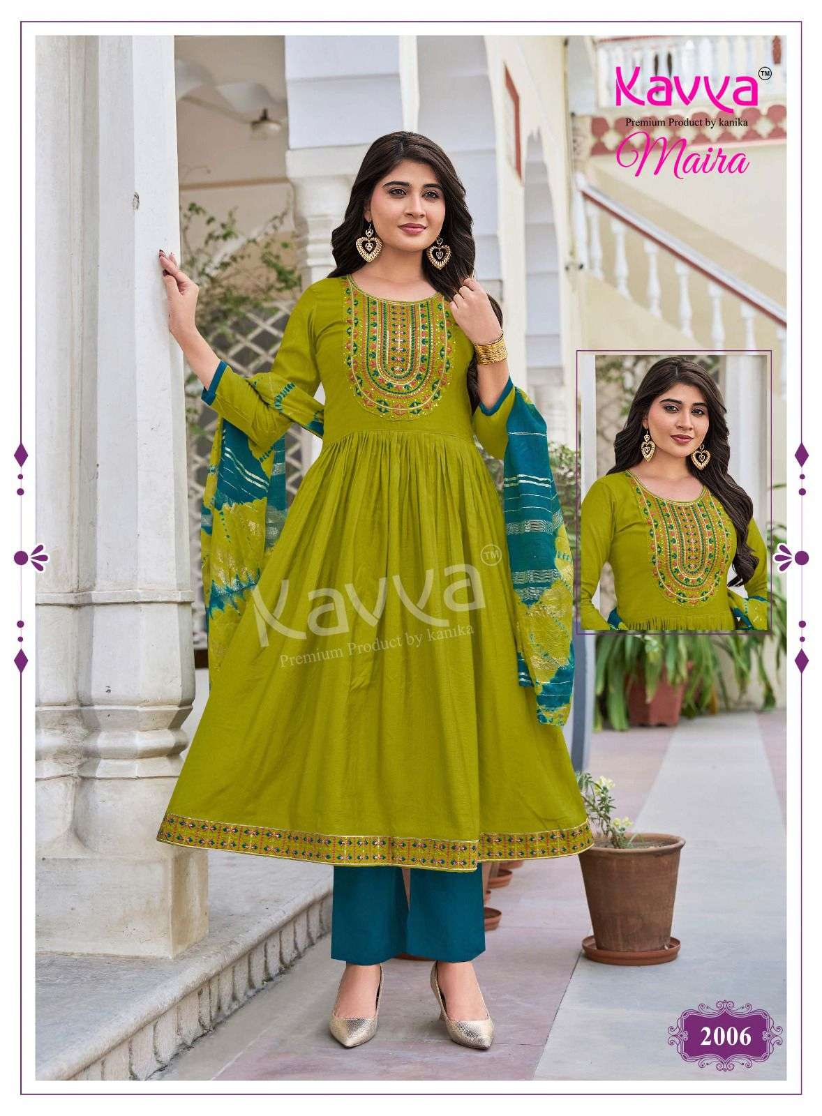 KAVYA MAIRA VOL 2 FANCY UMBRELLA CUT STYLE LADIES 3PCS SET COLLECTION 