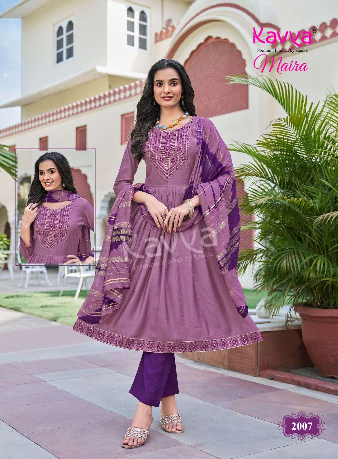 KAVYA MAIRA VOL 2 FANCY UMBRELLA CUT STYLE LADIES 3PCS SET COLLECTION 