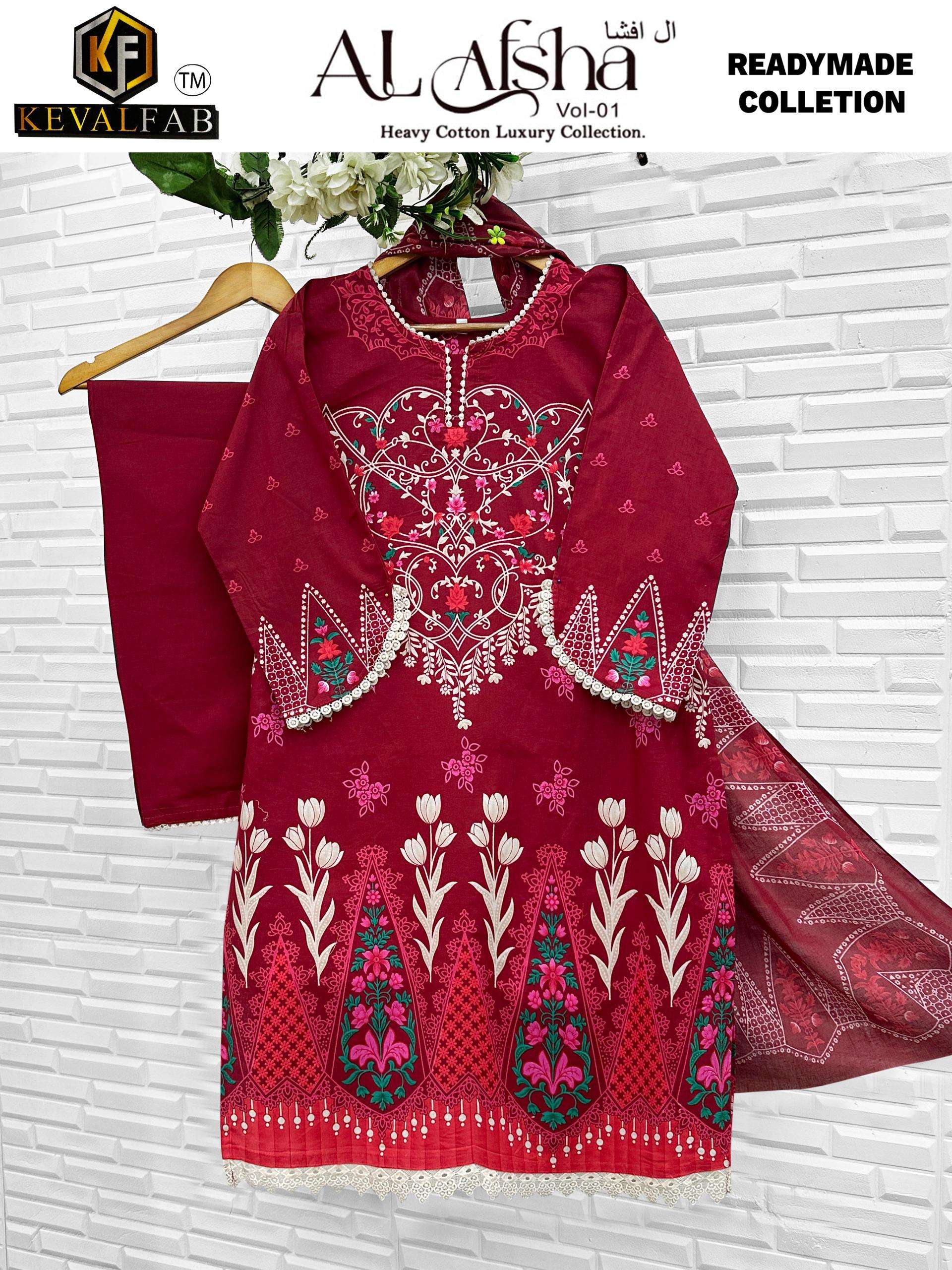 KEVAL FAB  AL AFSHA VOL 1 READ YMADE COLLECTION 