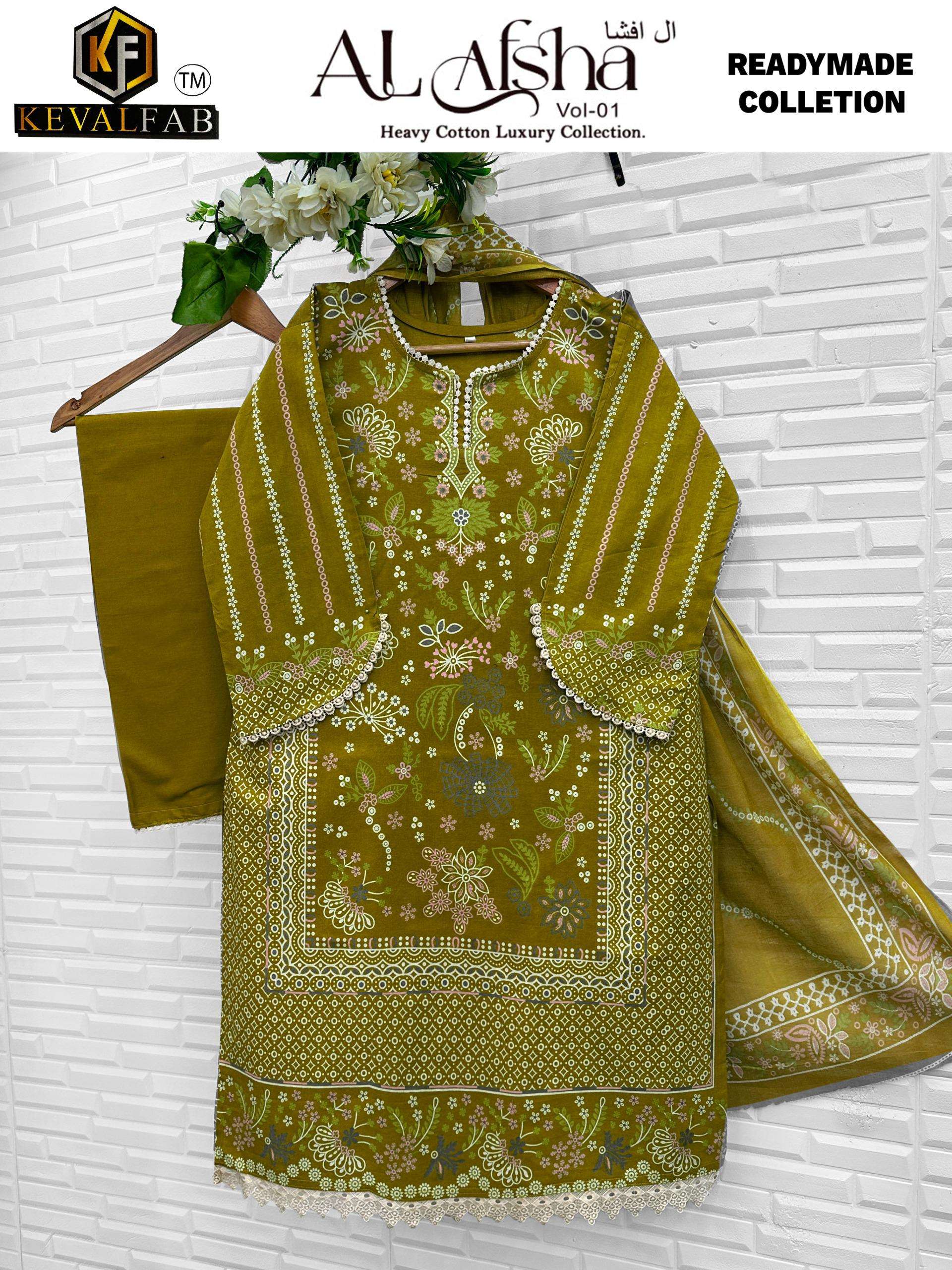 KEVAL FAB  AL AFSHA VOL 1 READ YMADE COLLECTION 