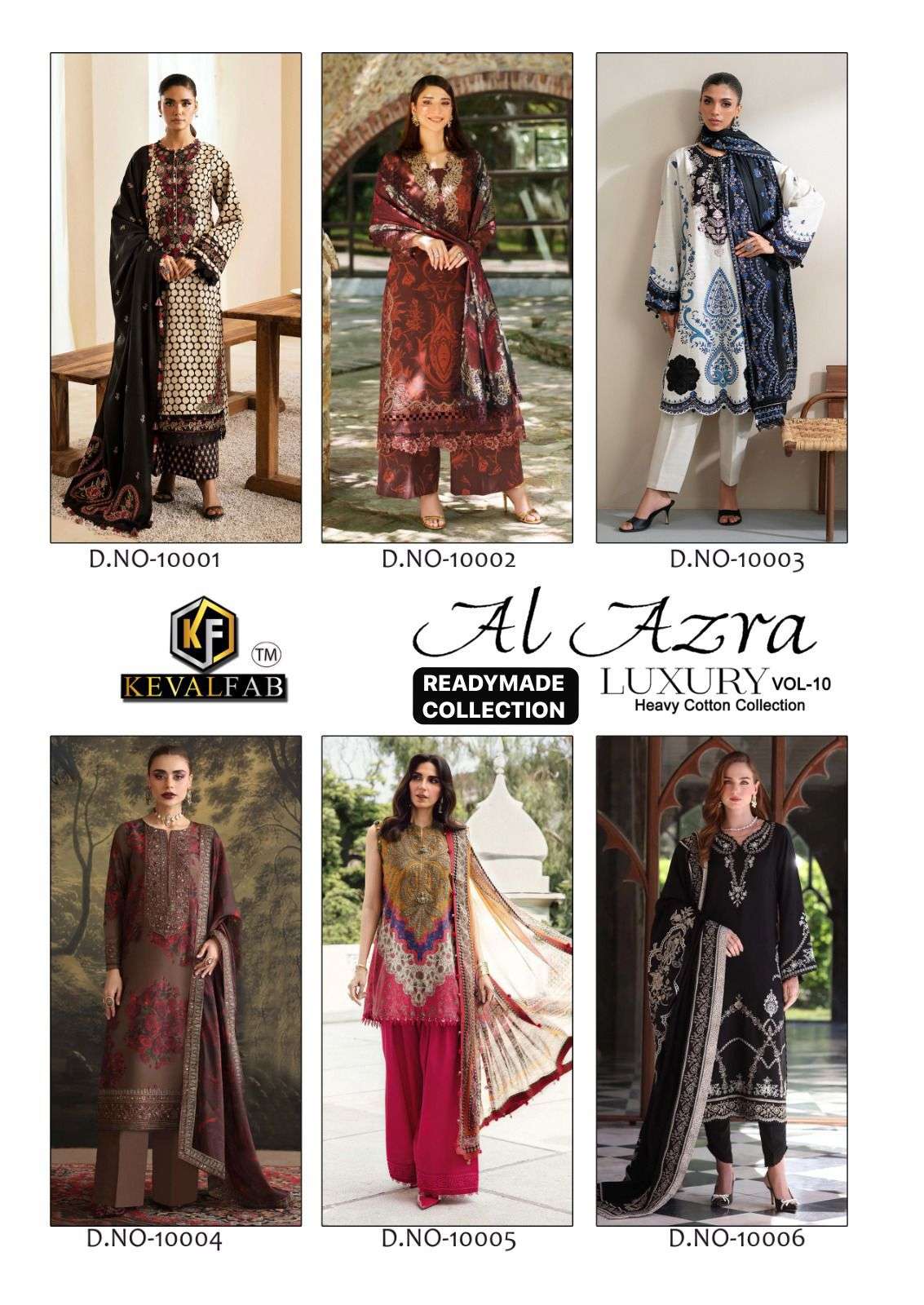KEVAL FAB AL AZARA VOL 10 READY MADE COLLECTION 