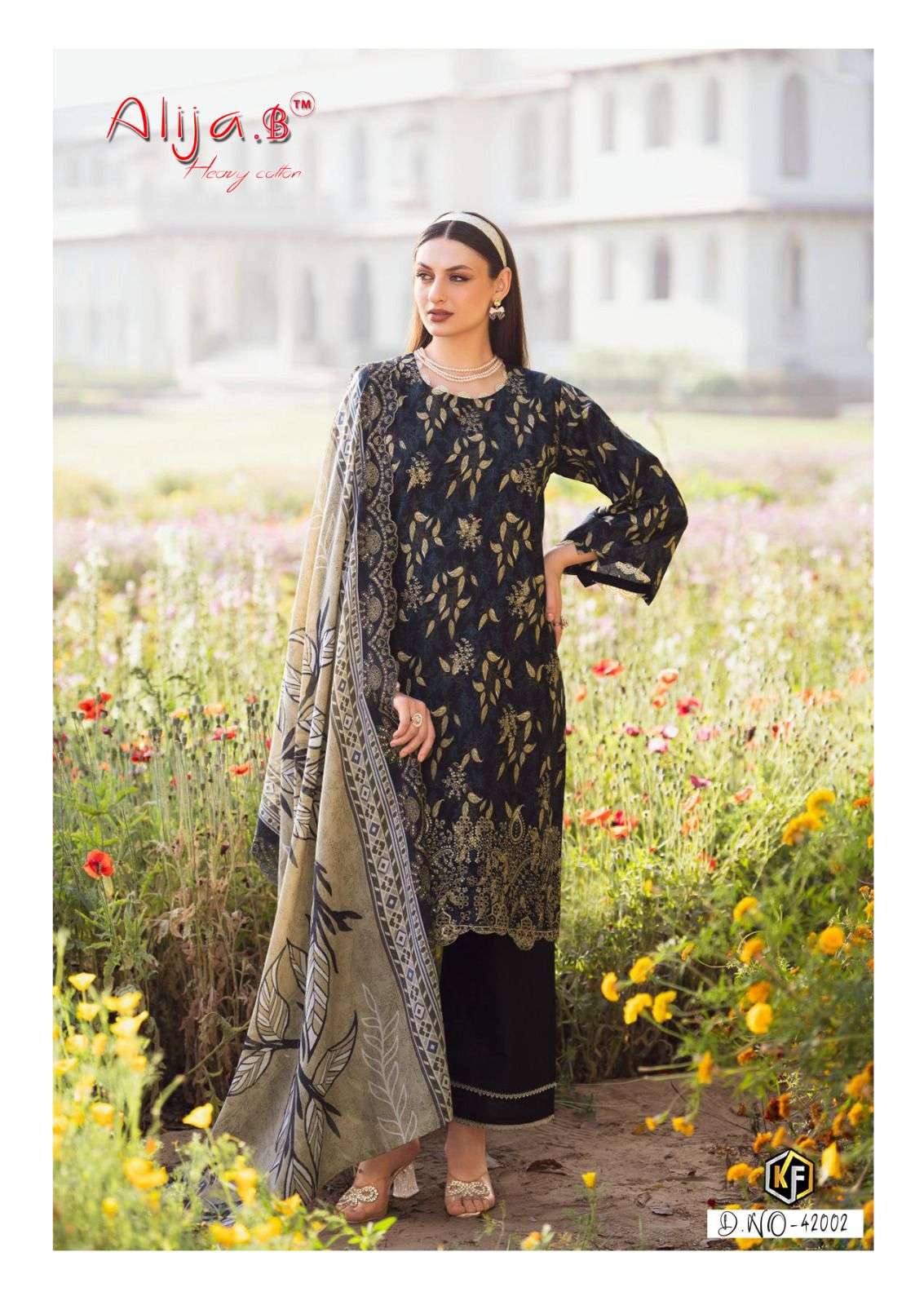 KEVAL FAB ALIJA B VOL 42 LAWN COTTON DIGITAL PRINTS SALWAR SUIT