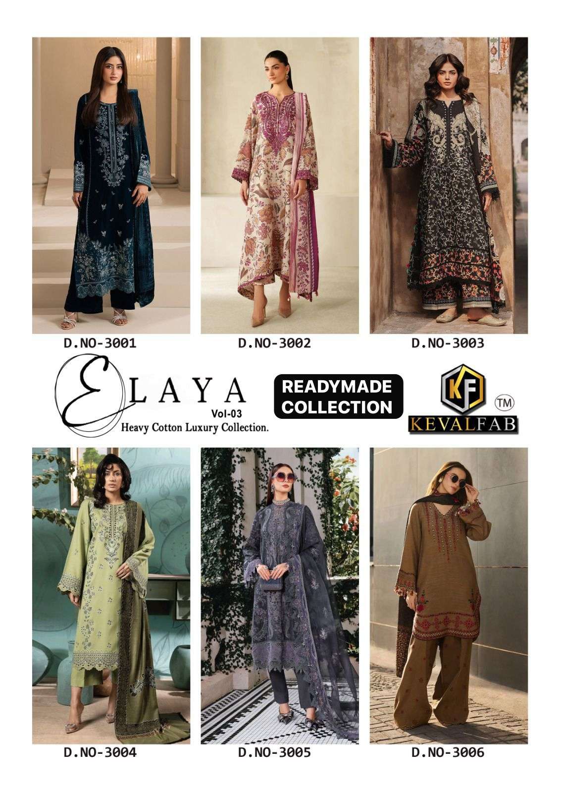 KEVAL FAB ELAYA VOL 3 READY MADE COLLECTION 