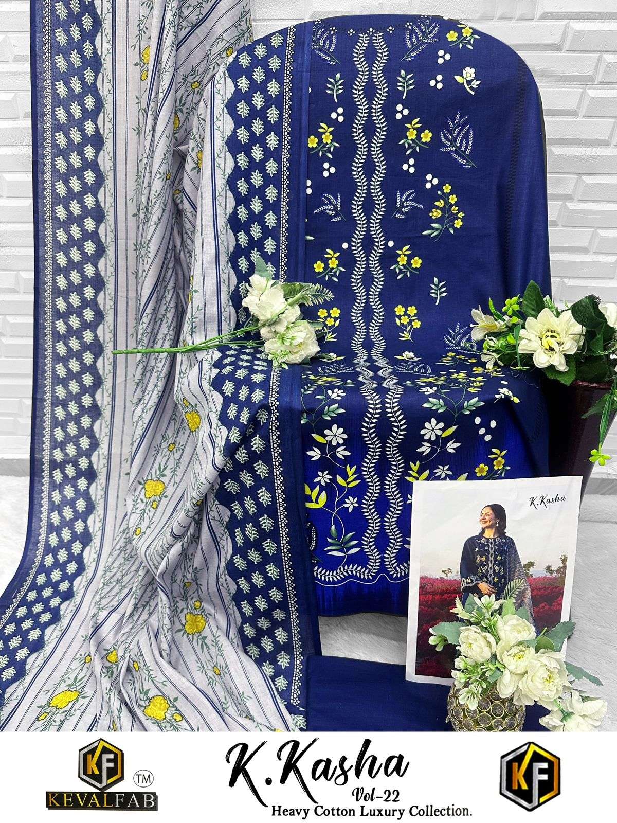 KEVAL FAB K KASHA VOL 22 COTTON DIGITAL PRINT SALWAR SUIT