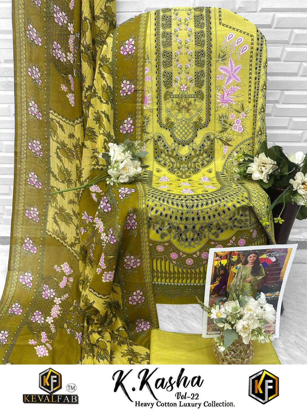 KEVAL FAB K KASHA VOL 22 COTTON DIGITAL PRINT SALWAR SUIT