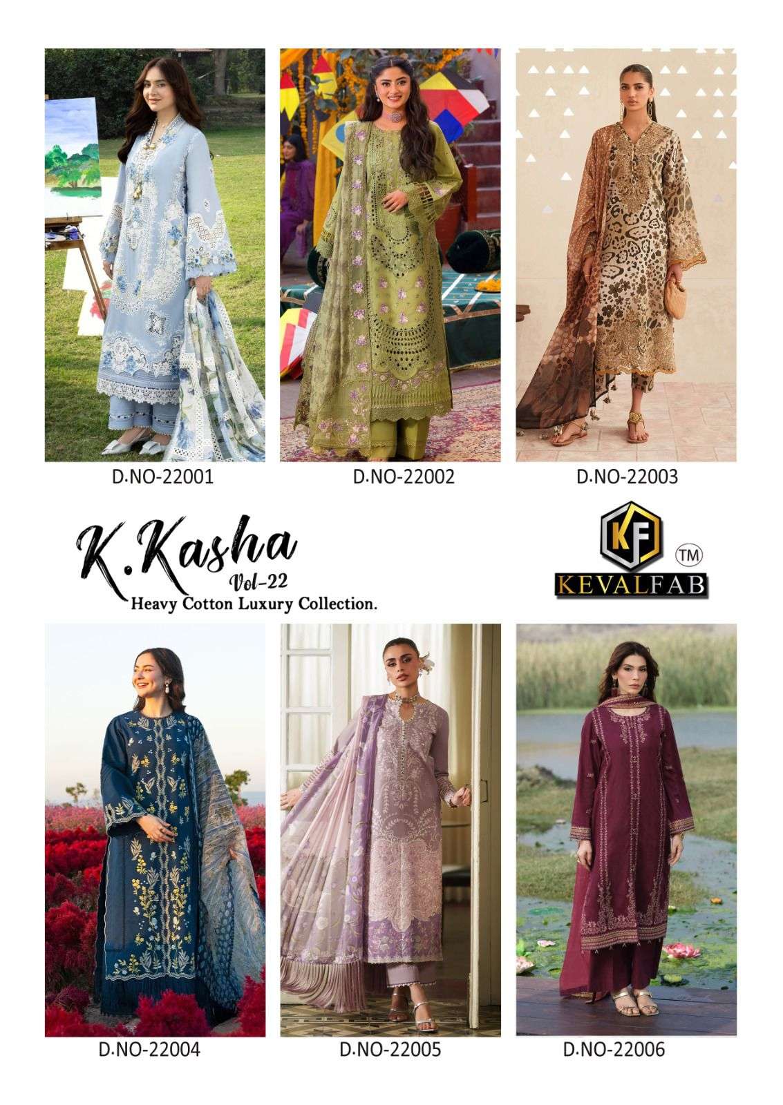 KEVAL FAB K KASHA VOL 22 COTTON DIGITAL PRINT SALWAR SUIT