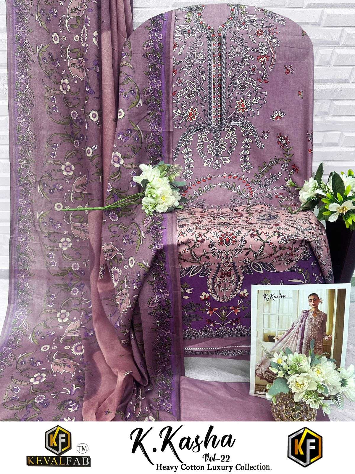 KEVAL FAB K KASHA VOL 22 COTTON DIGITAL PRINT SALWAR SUIT